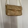 Gold quilted Punt Roma bag Image 2