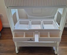 baby changing table with bath