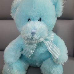 Baby Blue Teddy Bear Soft Toy Plush Like New