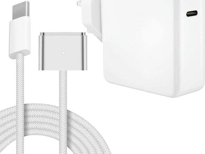 MacBook Charger - 30W C to Magnetic 3 Charger Compatible with Mac Book Air (M3, 2024 & M2, 2022 & M1, 2020), Mac Book Pro 13 inch (M2, 2022), Models A3113 A2681 Original Quality 6.6FT Braided Cable