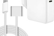 MacBook Charger - 30W C to Magnetic 3 Charger Compatible with Mac Book Air (M3, 2024 &amp; M2, 2022 &amp; M1, 2020), Mac Book Pro 13 inch (M2, 2022), Models A3113 A2681 Original Quality 6.6FT Braided Cable