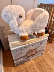 Wooden Baby Rocking Sheep