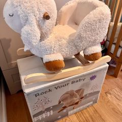 Wooden Baby Rocking Sheep