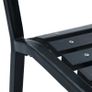 Garden Chairs 2 pcs Black Steel and WPC Image 3