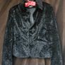 Black Faux Fur Ladies Jacket by NienHaus Image 3