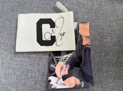 Valid Proof Autograph Captains Armband from Real Madrid manager and ex player Alvaro Arbeloa