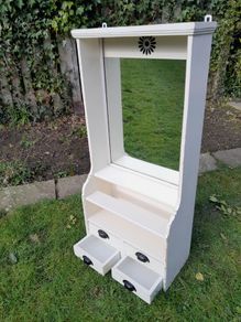 Antique danish wall cabinet