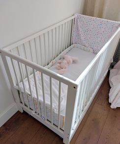Baby cot with mattress