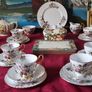 47 Piece Royal Imperial Bone China Tea Set With Mixed Fruit Garden Collection For 10 Person Setting Image 2