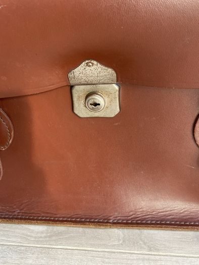 Leather case Bag Brown Leather Document Case vintage Original