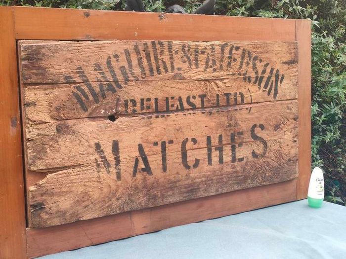 Large Art Deco Irish wooden sign