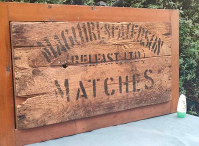 Large Art Deco Irish wooden sign