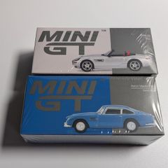 2x MiniGT Models Aston Martin DB5 & BMW Z8