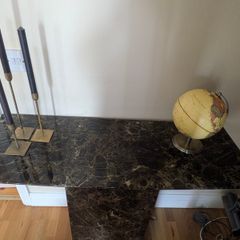 Dark Real Marble Console / Hall Table