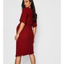 Maternity Twist Front Kimono Sleeve Midi Dress Image 5