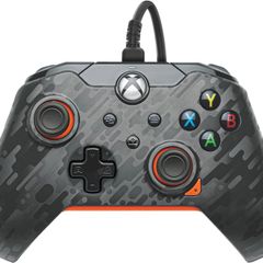 PDP Wired Controller for Xbox / PC (Black & Orange Camo)