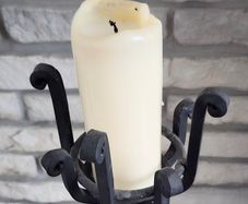 Cast Iron Gothic Candelabra Candlestick