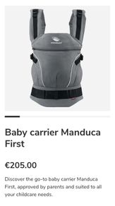 Manduca First PureCotton Baby Carrier - Light Brown