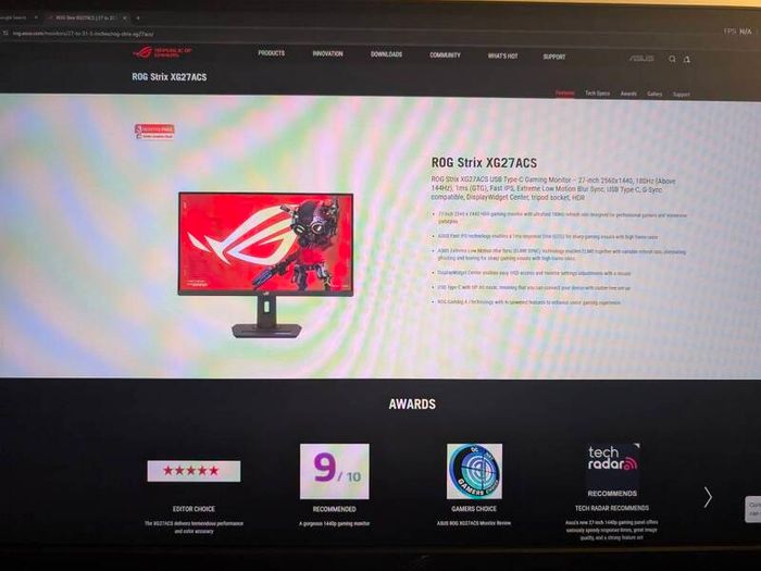 ASUS ROG Strix XG27ACS 27" 1440p 180Hz Fast IPS Gaming Monitor (Mint Condition w/ Box)