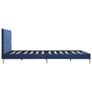 Bed Frame Blue Fabric 135x190 cm Image 4