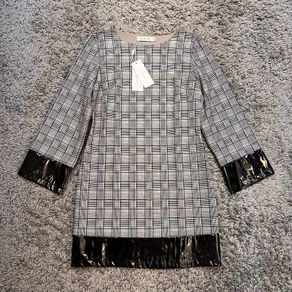 Black and Grey Plaid Dress