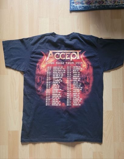 Accept Heavy Metal Band Tour Tshirt