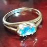 Beautiful 9k gold blue topaz ring Image 3