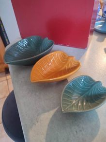 Mason Cash in The Forest Set of 3 Leaf Dishes Multi Colour