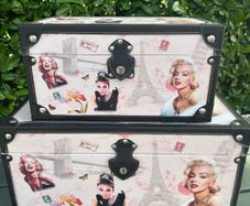 Marilyn Monroe & Audrey Hepburn Storage Trunks