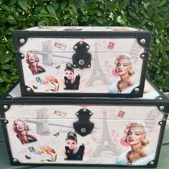 Marilyn Monroe & Audrey Hepburn Storage Trunks