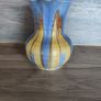 Vintage Large Water Jug Shelley 1930s Yellow Striped Blue Image 4
