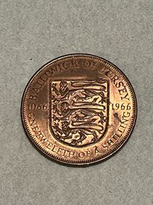 1966 Balliwick of Jersey one penny coin