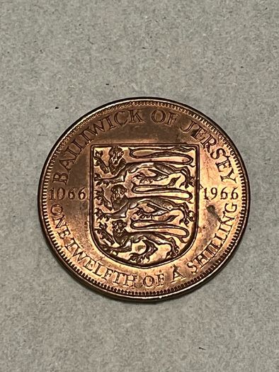 1966 Balliwick of Jersey one penny coin