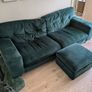 4 seater sofa and footstool Image 5