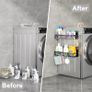 Magnetic Spice Rack for Refrigerator, 2 Pack Magnetic Shelf, Fridge Magnet Organizer with Moveable 4 Hooks, Magnet Fridge Shelf for Kitchen Organization and Storage (2 Pack) Image 6