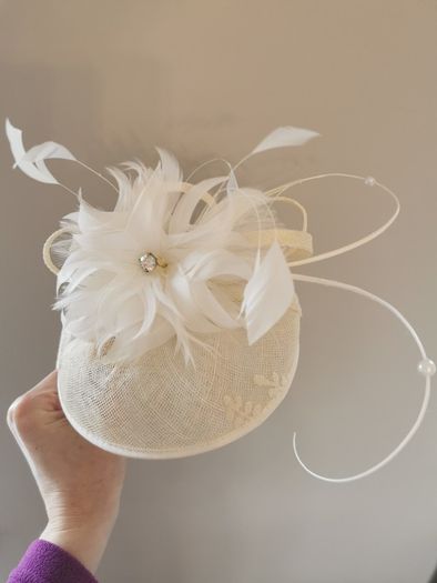 Fee G Dress with fascinator