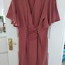 Lace Up Flared Sleeve Dress Image 2