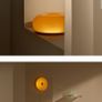 IKEA VARMBLIXT LED table/wall lamp, orange glass/round, 30 cm Image 2