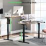 Electric Standing Desk 110x60cm, Height Adjustable Desk with Memory Handset, Stand Up Desk with Image 5