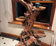 Teak Rootwood Plant Stand