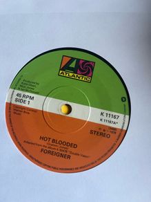 Foreigner. Hot blooded vinyl record