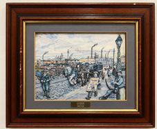 Pair of 3D Framed Belfast Pictures Queen's Bridge and Holywood Arches