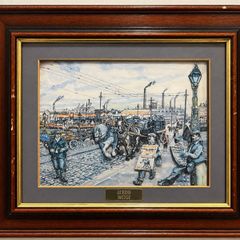 Pair of 3D Framed Belfast Pictures Queen's Bridge and Holywood Arches