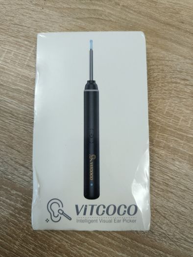 Earwax Remover Otoscope, VITCOCO 1920P Wifi Ear Cleaner, Ear Cleaner with Camera, Otoscope with 6 LEDs for iPhone, iPad and Android Smartphones, Black