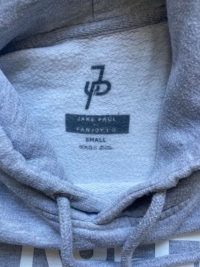 Unisex Grey Jake Paul Hoody Size Small