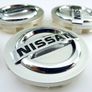 4 x Silver wheel caps NISSAN 60mm  hub 60 Juke Micra Note and others models Image 4