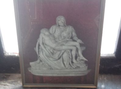 a large  vintage holy picture