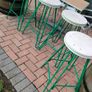 bar stools  x4.   28 and half inches high and seat is 14 inches in diameter Image 3