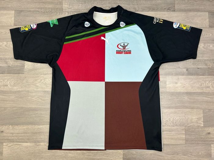 Vintage Puma Harlequins Rugby League Jersey Shirt Mens XXL