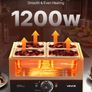 Chocolate Melting Machine 4 Tanks 8.2 kg Choc Commercial Melter, 1200W High Power, Water Bath Heating System, Stainless Steel Body Image 3